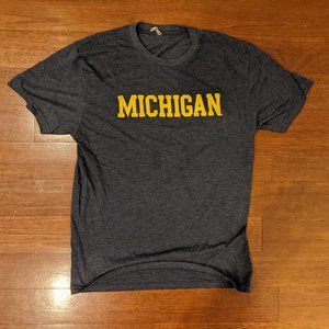 Triblend University of Michigan Wolverines Tshirt Mens Size Medium